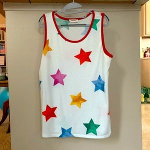 Adora tank with colored stars sz L
